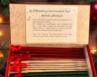 Incense Advent Calendar – 24 Handmade Scents | Mindfulness, Meditation, Gift Idea for Christmas