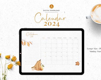 Printable Calendar 2024 (Monthly Planner with To-Do List)