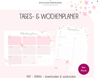 Daily & weekly planner "Ballerina"