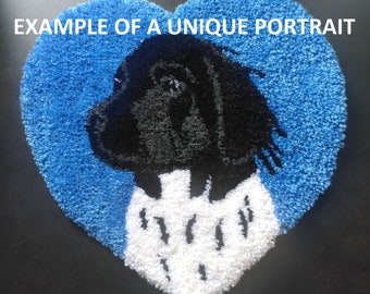 Pet portrait wall rugs