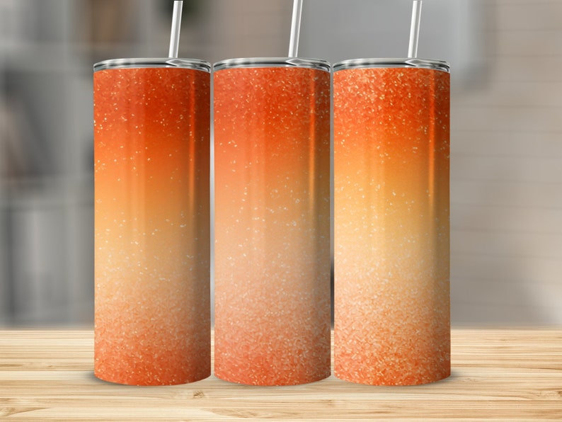 Sunset Glitter Tumbler Wrap 20 Oz Sublimation Designs Tumbler Etsy