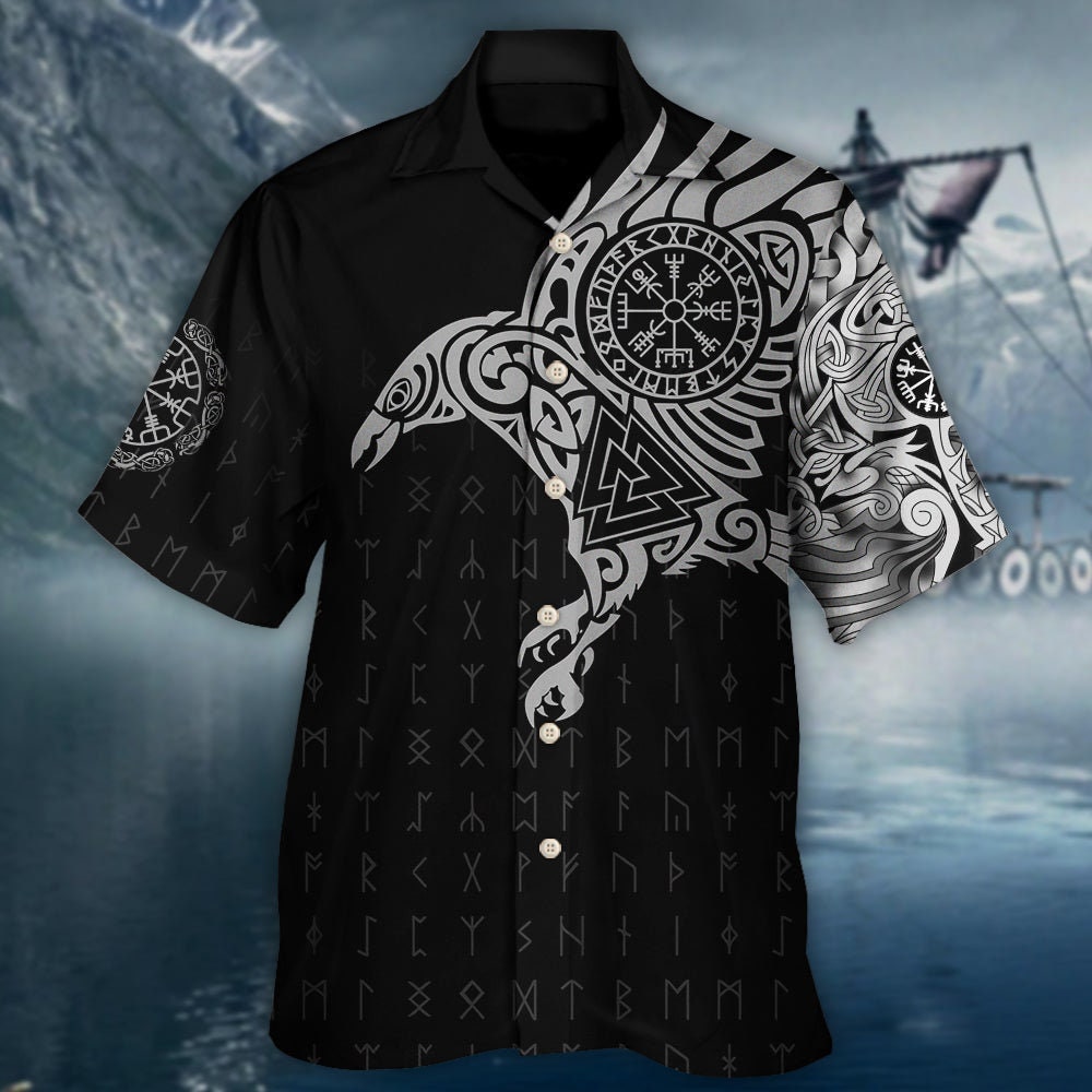 Discover Viking Hawaiian Unisex Shirt, Camisa Hawaiana Viking para Hombre Mujer