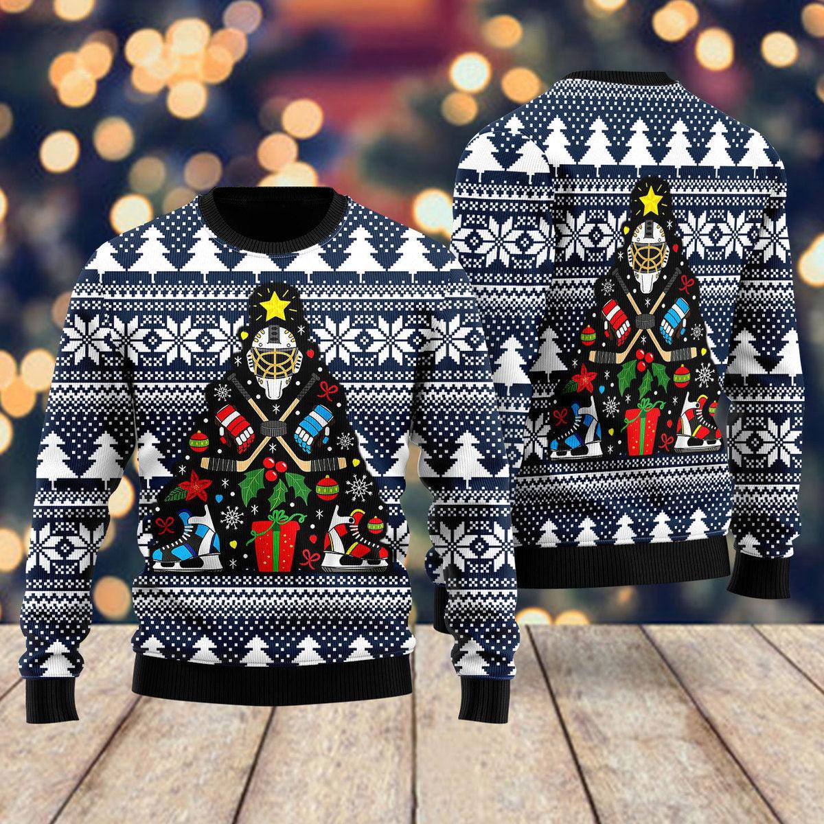 Pittsburgh Penguins Nhl Ice Hockey Christmas Santa Hat AOP Print 3D Ugly  Sweater