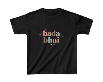 Bada Bhai Big Brother Tee Shirt | Indian Tee Shirt | Punjabi Tee Shirt | Big Bro Tee Shirt | Big Brother | Bhai Tee Shirt