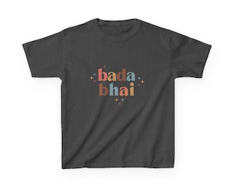 Bada Bhai Big Brother Tee Shirt | Indian | Desi | Punjabi | Unique | Cousin Gift | Nephew Gift