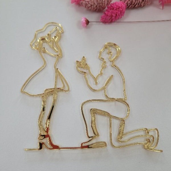 Engagement Cake Topper