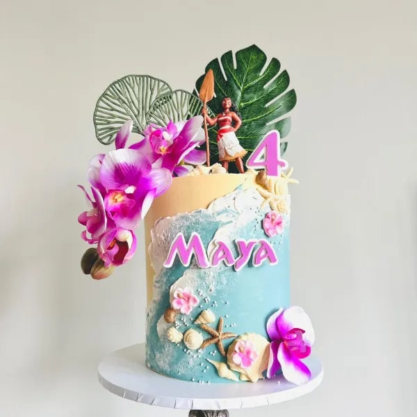 Décoration de gâteau Moana personnalisée