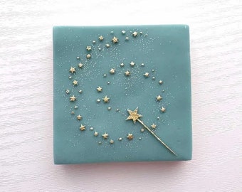 Wand and Stars Fairy Cookie Stamp & Cookie Cutter