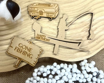 Personalised Fishing Cake Topper