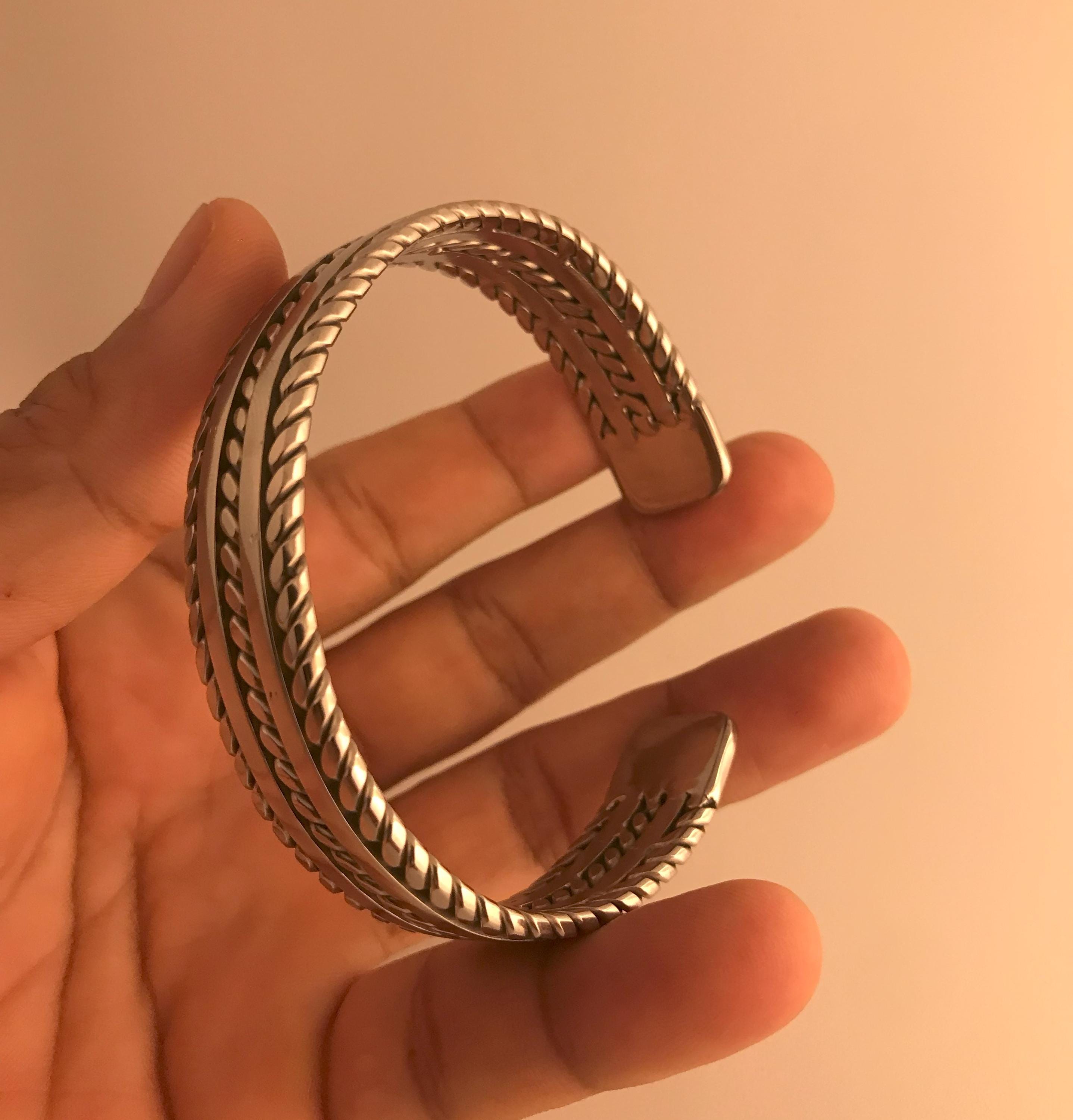 ブレスレット バングル ハンドメイド ステンレススチール溶接ワイヤー 