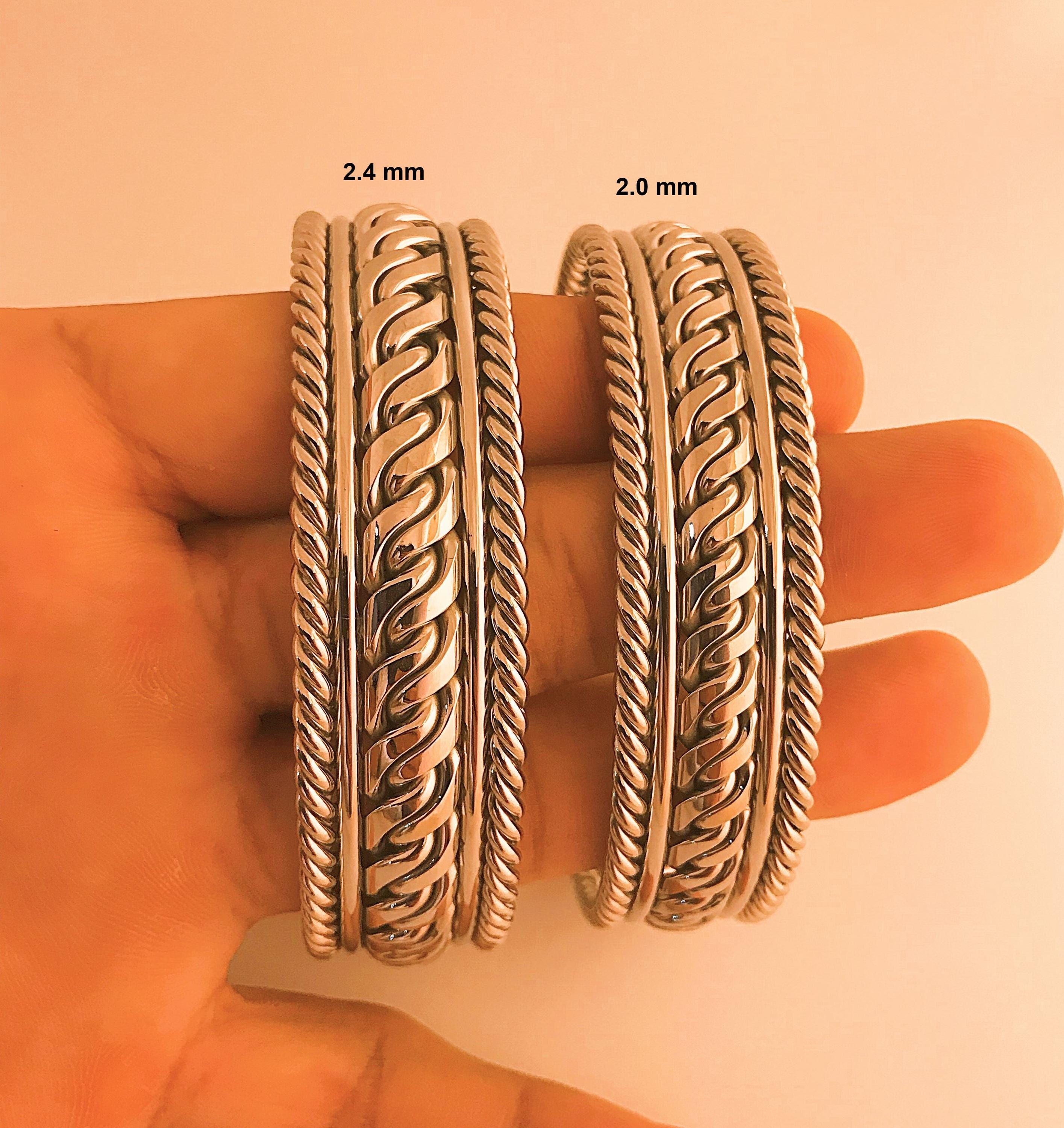ブレスレット バングル ハンドメイド ステンレススチール溶接ワイヤー 