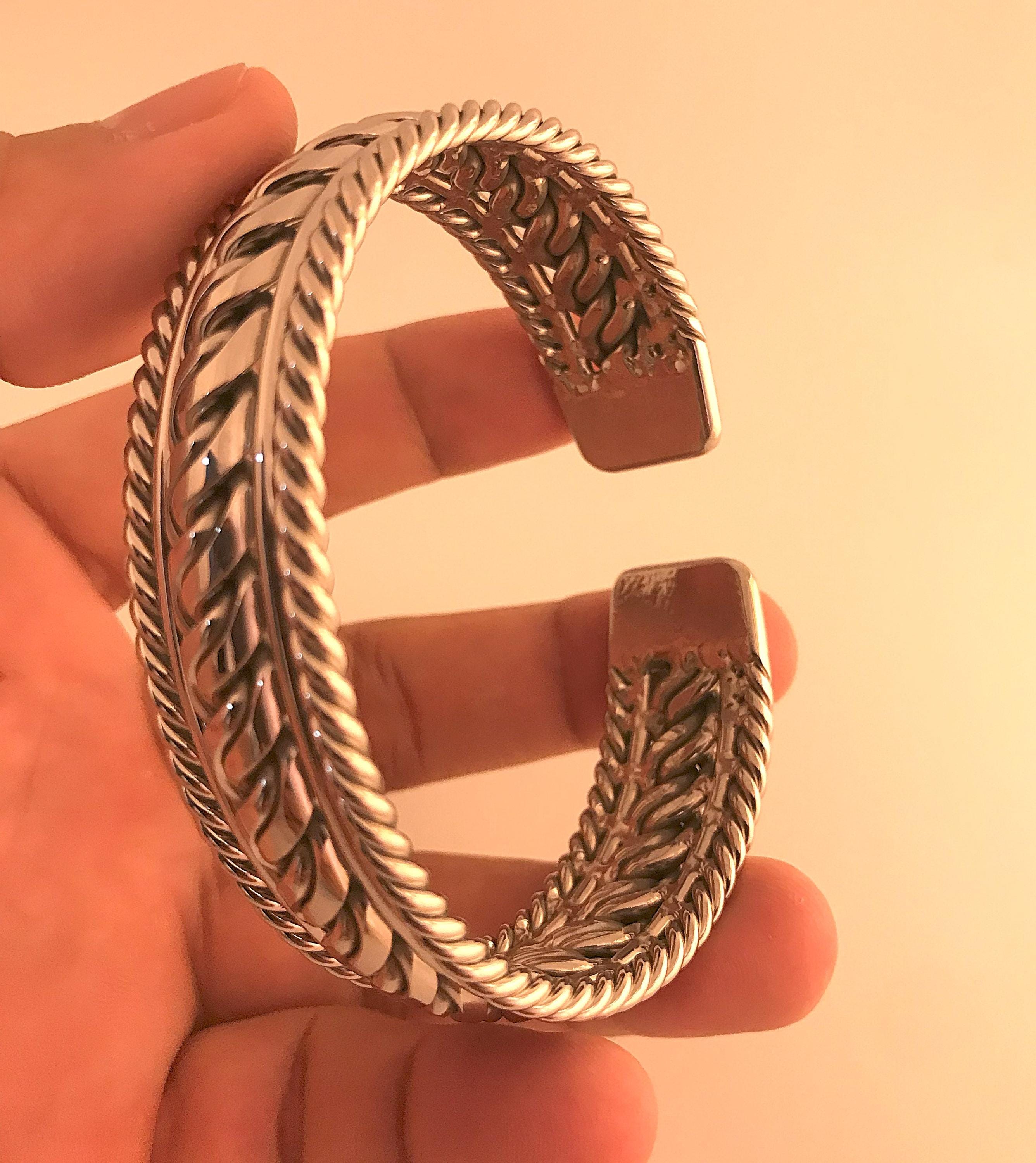 ブレスレット バングル ハンドメイド ステンレススチール溶接ワイヤー 