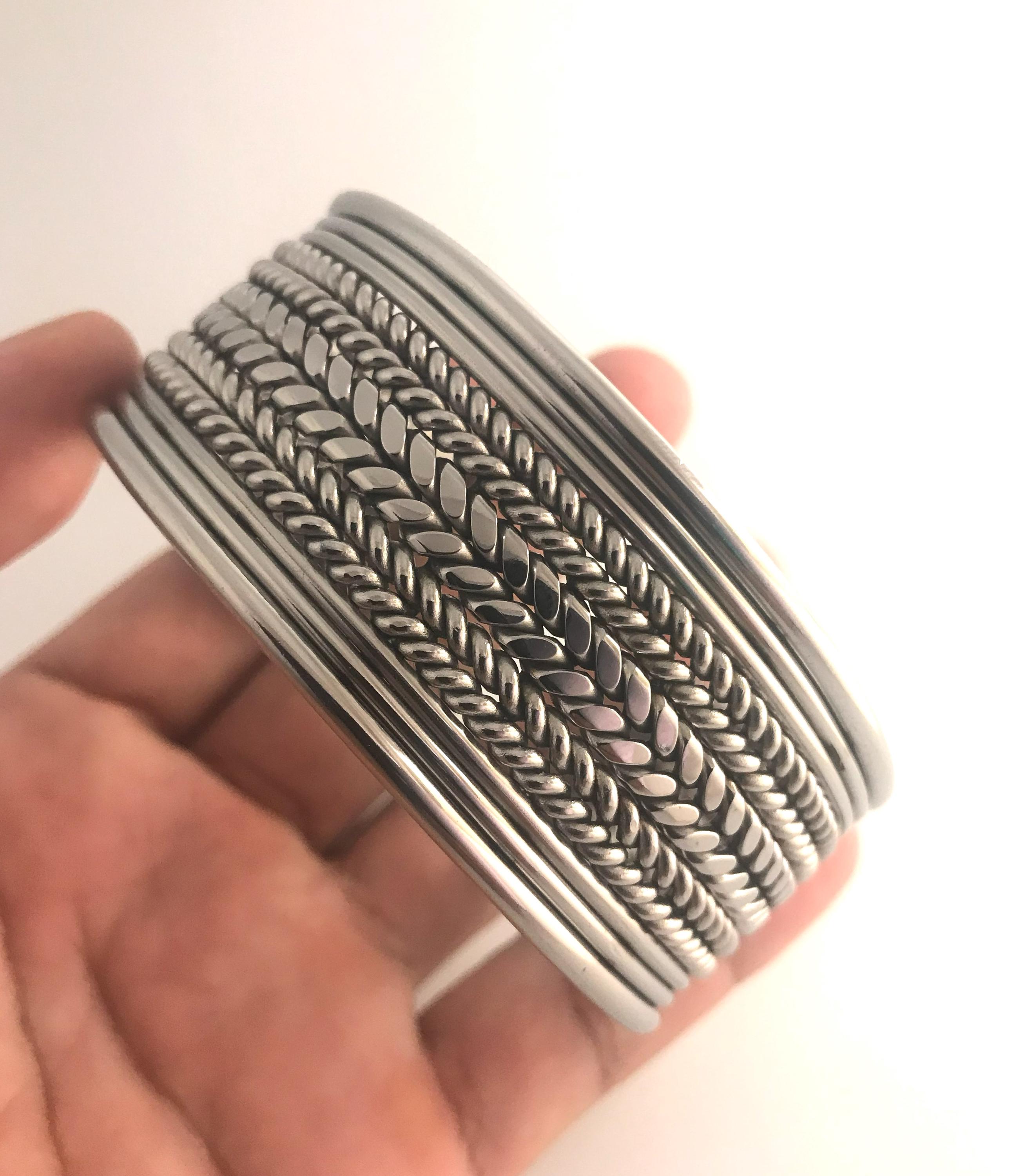ブレスレット バングル ハンドメイド ステンレススチール 溶接ワイヤー 