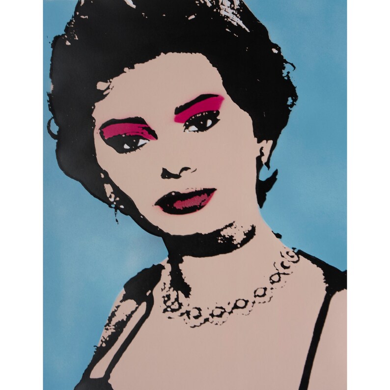 Sophia Loren handpulled screenprint image 1