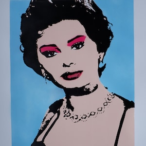 Sophia Loren handpulled screenprint image 2