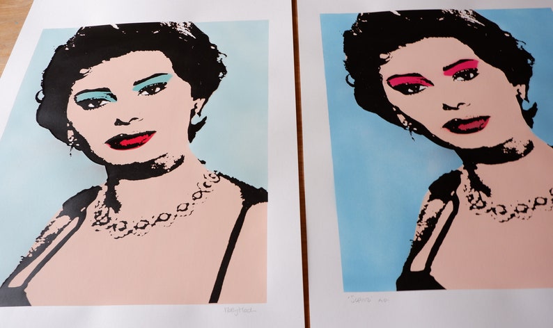 Sophia Loren handpulled screenprint image 6