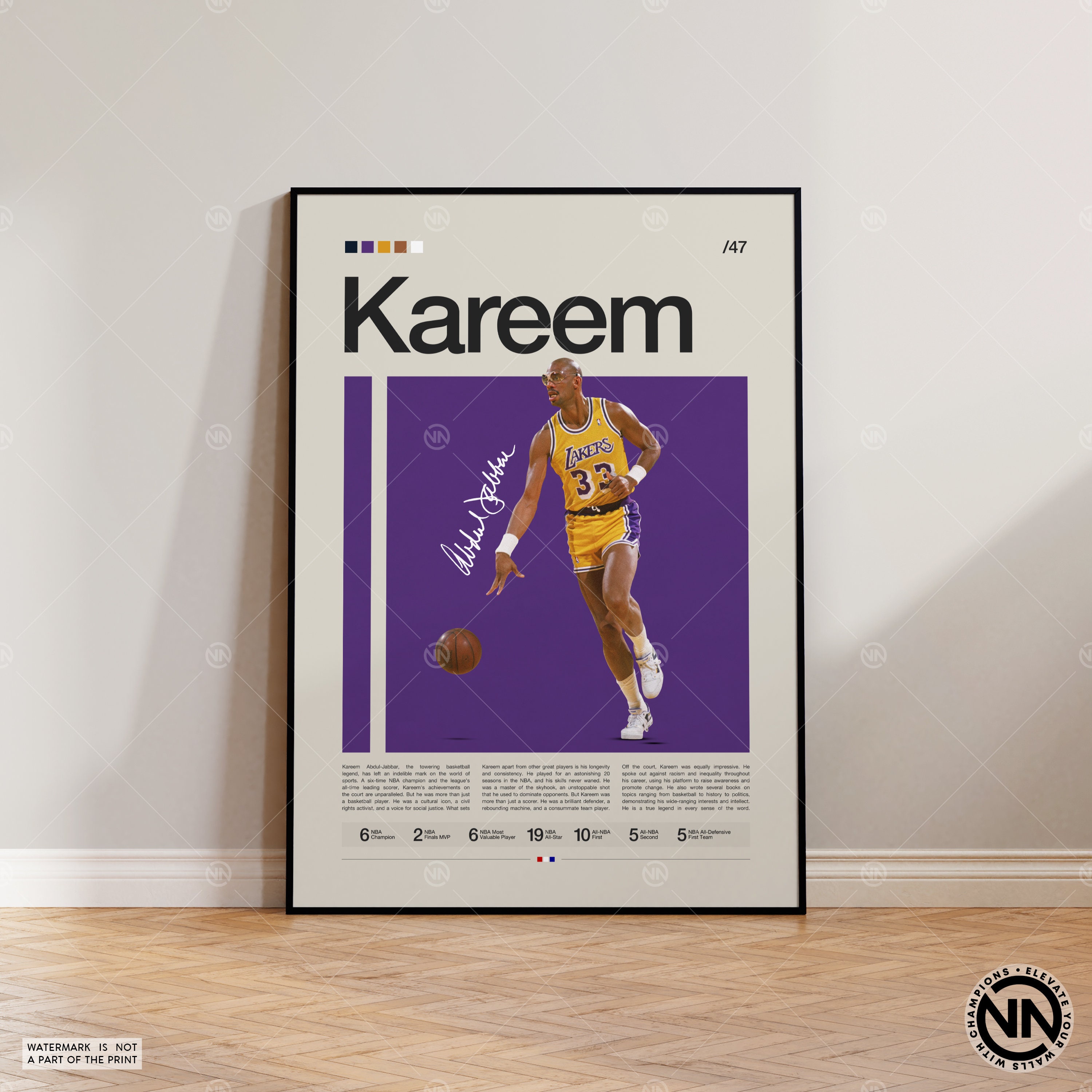  Kareem Abdul-Jabbar Art Print, Kareem Abdul-Jabbar Poster,  Milwaukee Bucks Poster, Basketball Wall Art Poster, Watercolor Print, Man  Cave Decor, Sport Posters, Basketball Gift Idea : Handmade Products