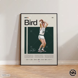 NBA Boston Celtics Larry Bird Pete Maravich Color 8 X 10 Photo Picture