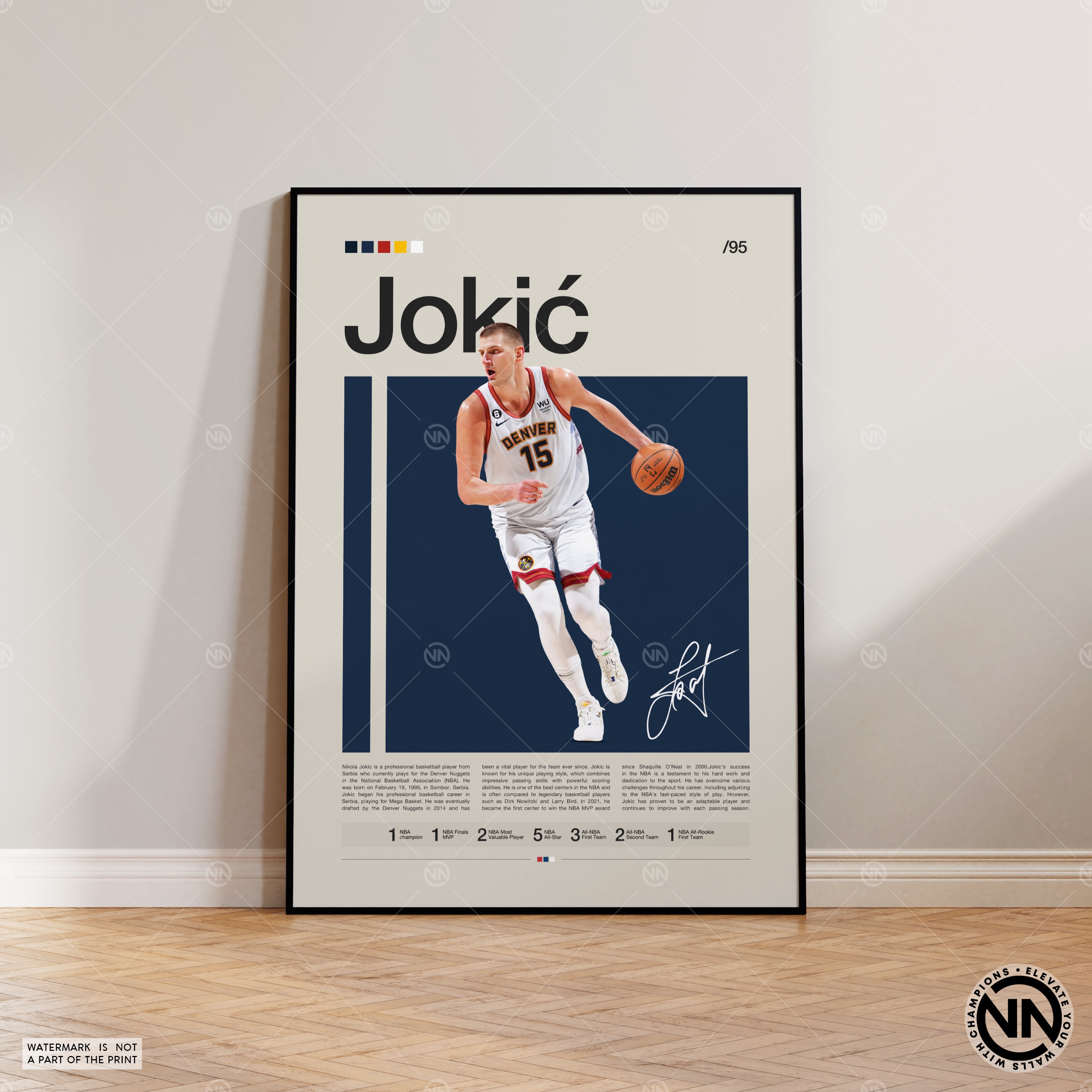 Warren Lotas Nikola Jokic Denver Nuggets Suns T-Shirt, NBA Nuggets - Ink In  Action