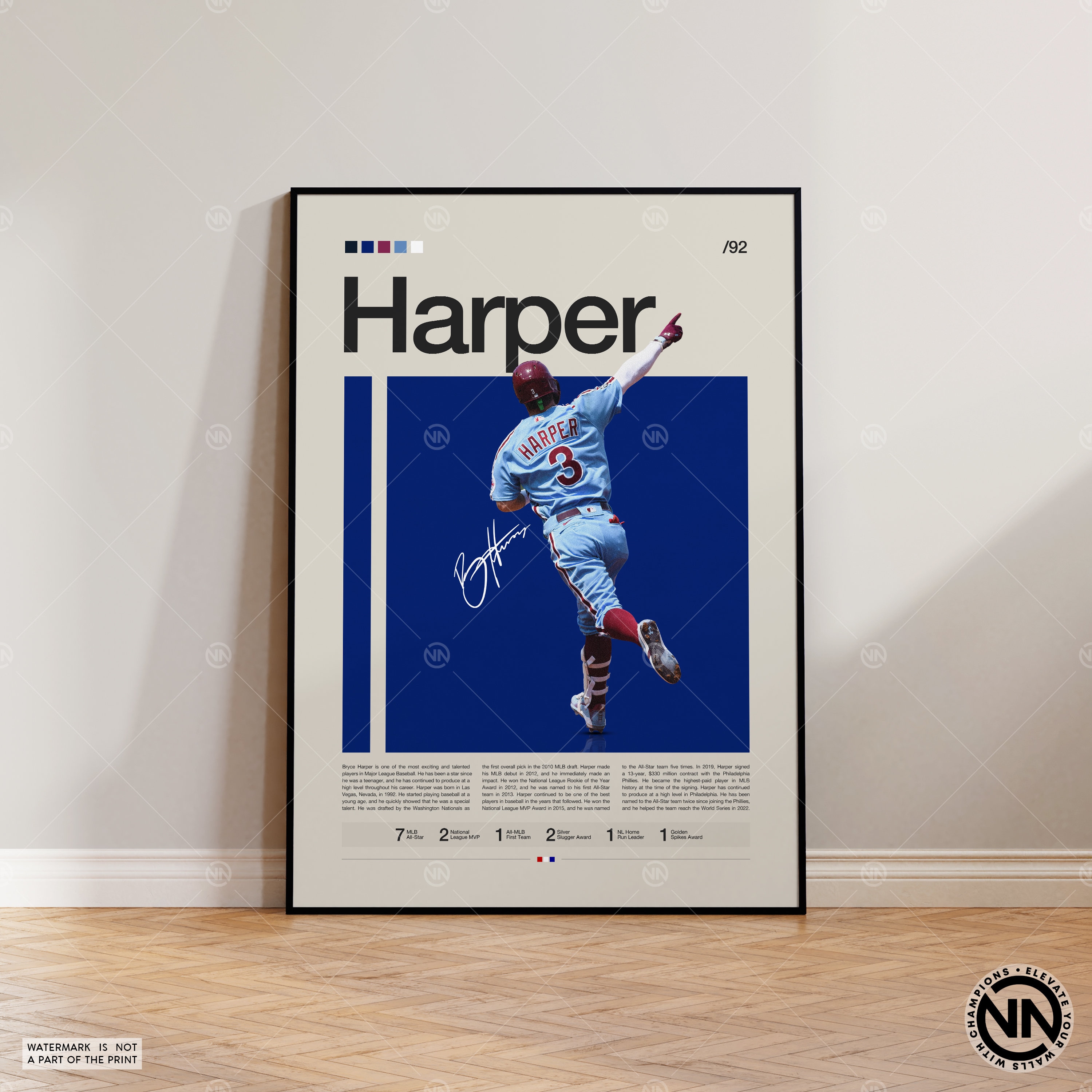 Bryce Harper: MVP 2021, Adult T-Shirt / Extra Large - MLB - Sports Fan Gear | breakingt