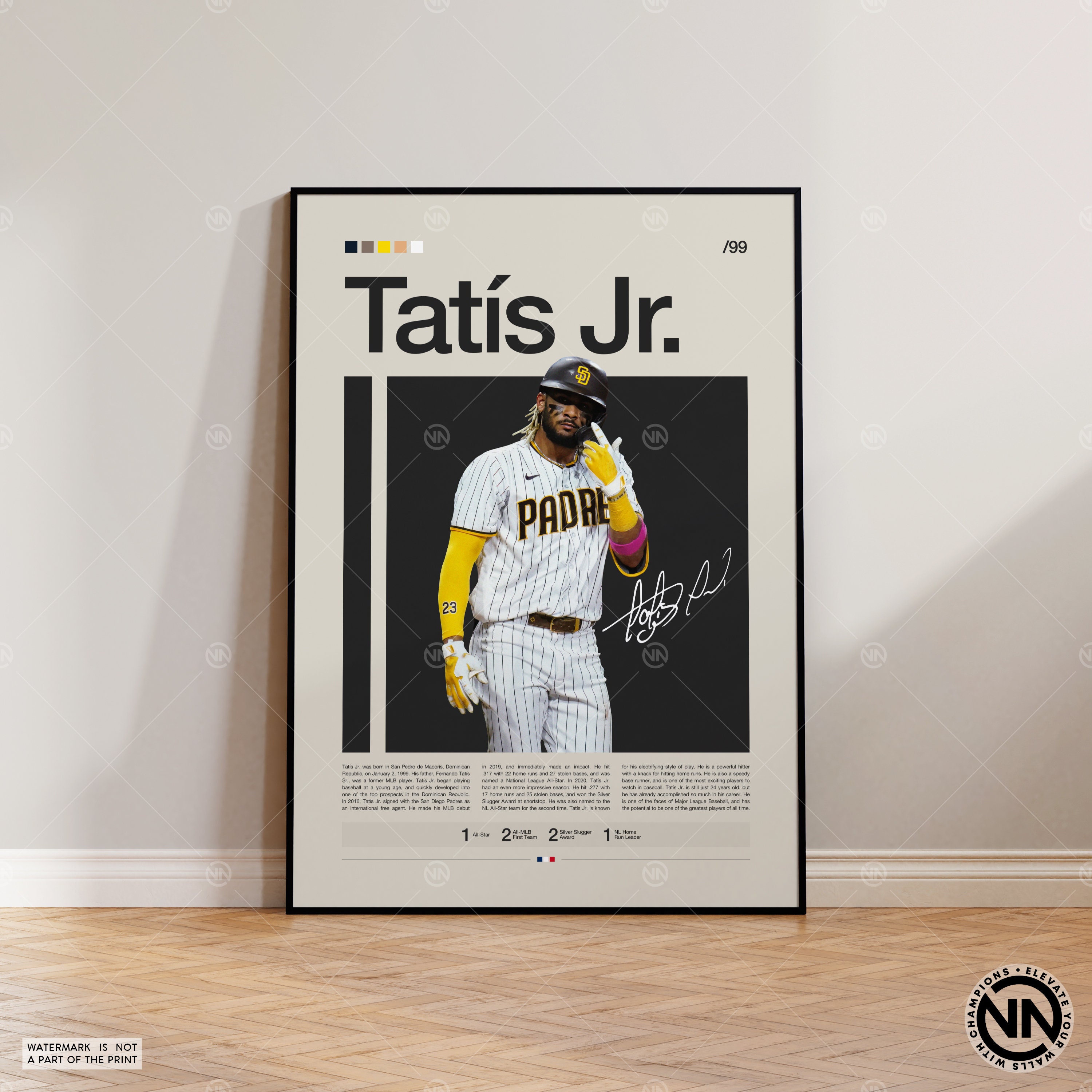 Fernando Tatis Jr. San Diego Padres Baseball Art Wall Room Poster - POSTER  20x30