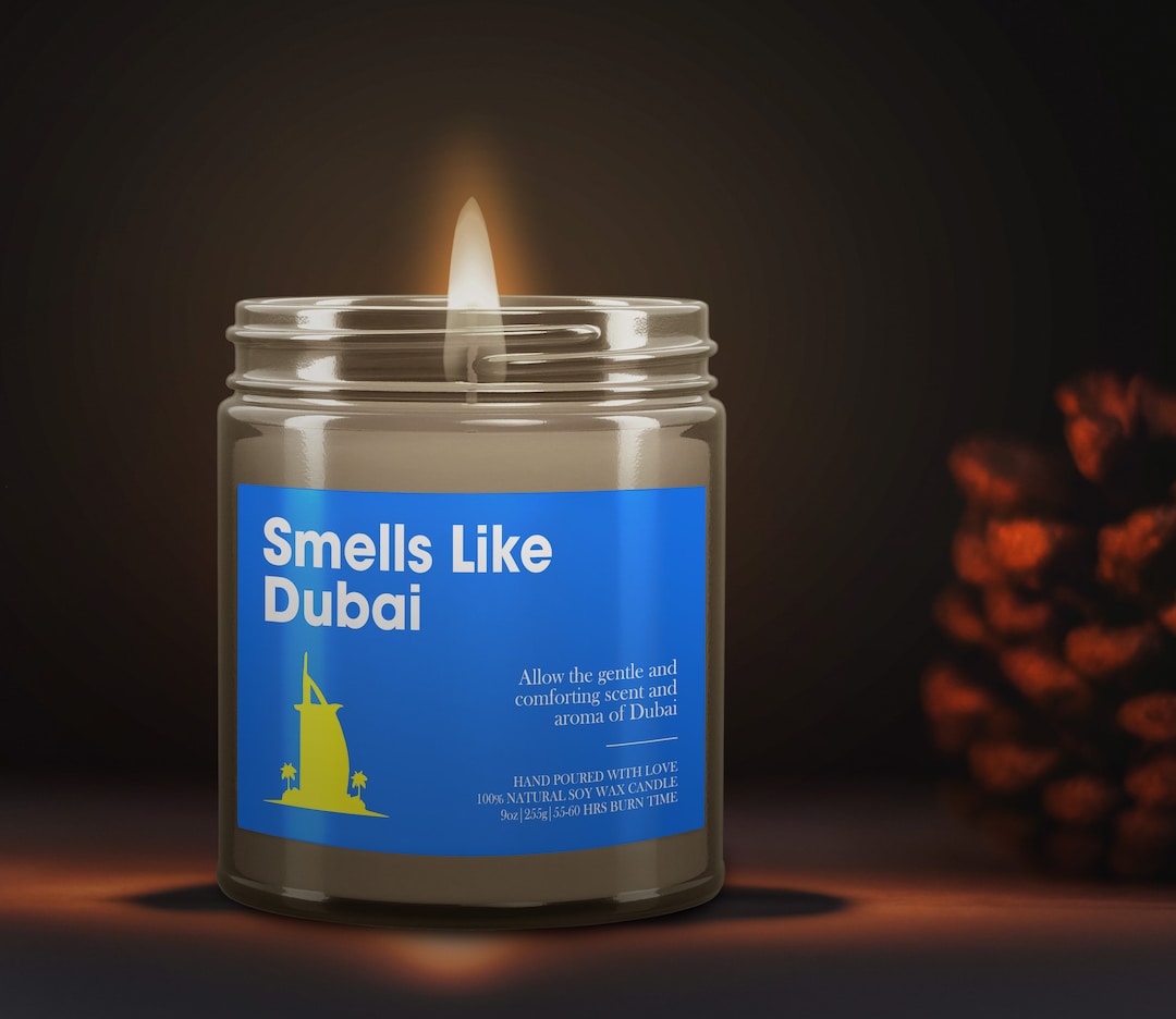 Smells Like A Dubai Soy Wax Candle, Dubai Gift, Dubai Candle Decoration