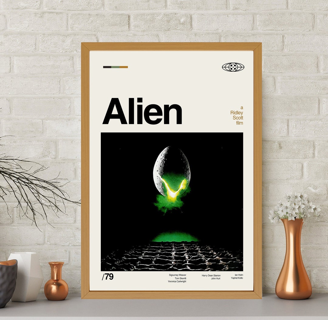 Alien Poster, Alien Movie Poster, Alien Art, Minimalist Art, Vintage ...
