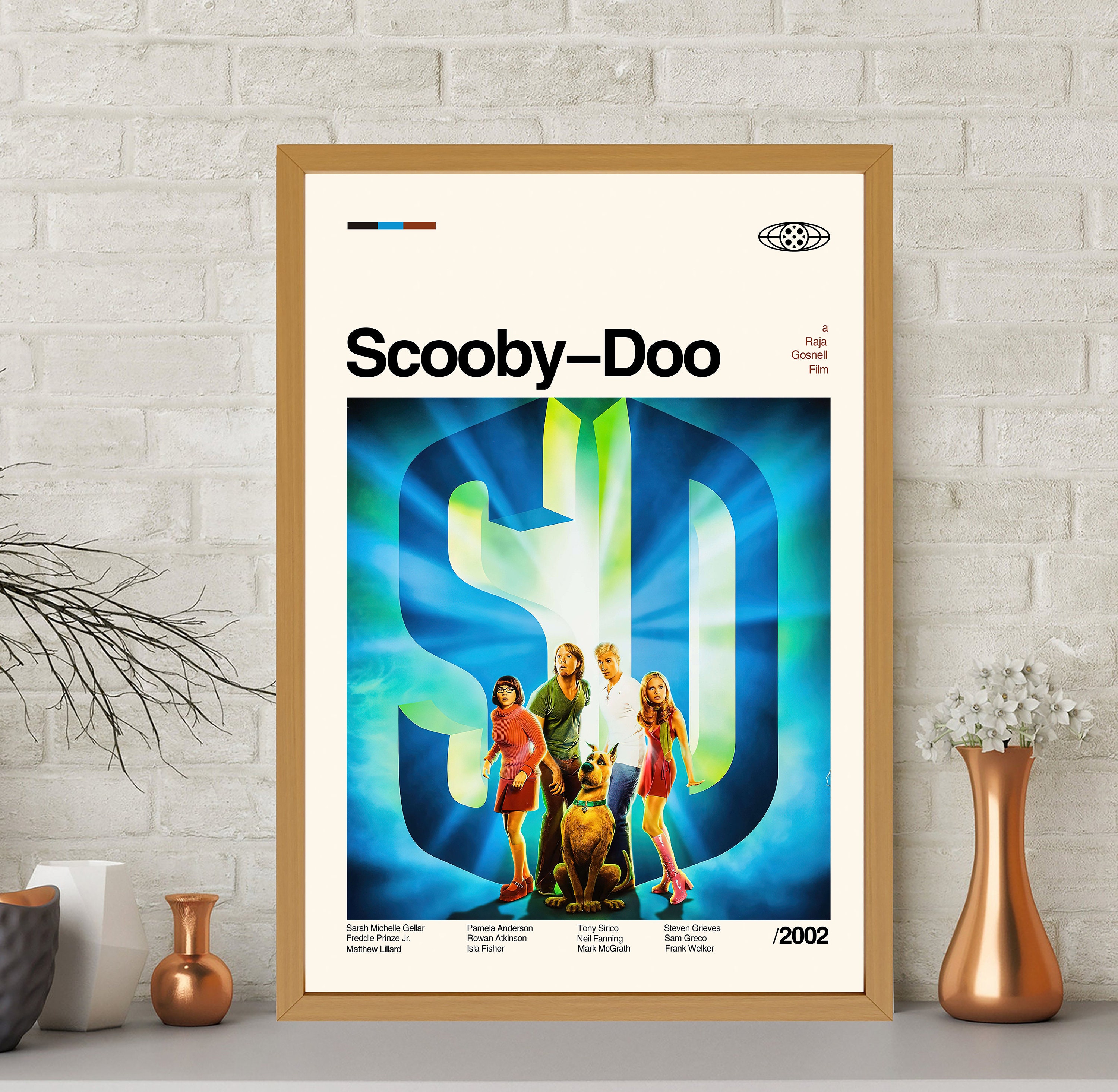 Scooby-Doo Poster, Scooby-Doo Print, Retro Movie Poster, Minimalist Art, Vintage Poster sold by ...