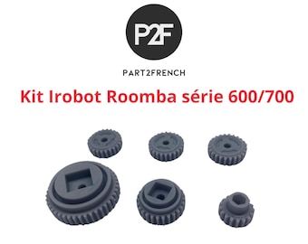 Set of 6 transmission gears for Roomba 600/700 - Made in France