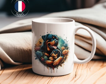 Mug Personnalisé Maman et ses enfants "Chiens"