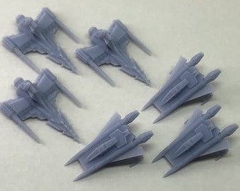 Starfighters vs Marauders Adversaries (3+3=6 Pack) Wargame Miniatures