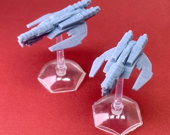 Cyberbot Empire Nemesis Corvette Ships (Set of 2) Wargame Miniatures