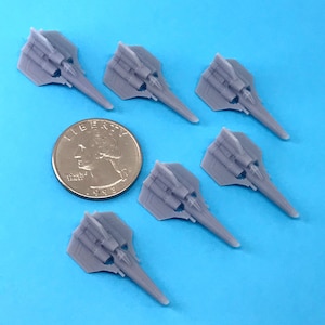 Colonial Viper Space Superiority Fighters (Set of 6) Wargame Miniatures