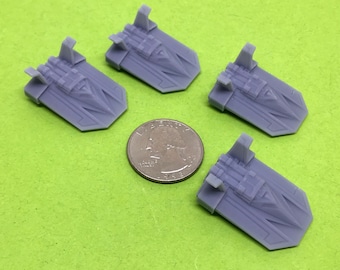 Terran Cargo Sled/Star-Belly Bombers (Set of 4) Wargame Miniatures
