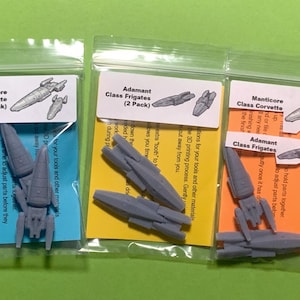 3x Adamant & 3x Manticore Wargame Miniatures