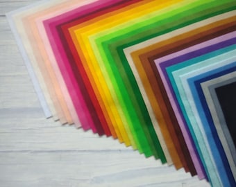 Korean felt Royal10, 1mm, Shinwon,felt sheets 20x30 cm, miniroll 30x110 cm, craft felt, soft felt, polyester felt, 31 colors