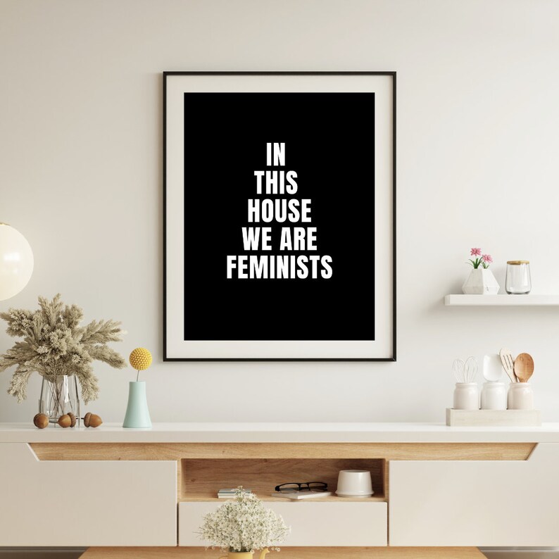 Curated visual reference: Gallery Detail: Printable Feminist Print Print With Text Feminist Print Decorative