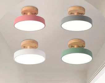 Minimalistische plafondlamp-houten kroonluchter-keuken verlichtingsarmaturen-hanglamp voor slaapkamer woonkamer hal gang-huis kunst decor lamp