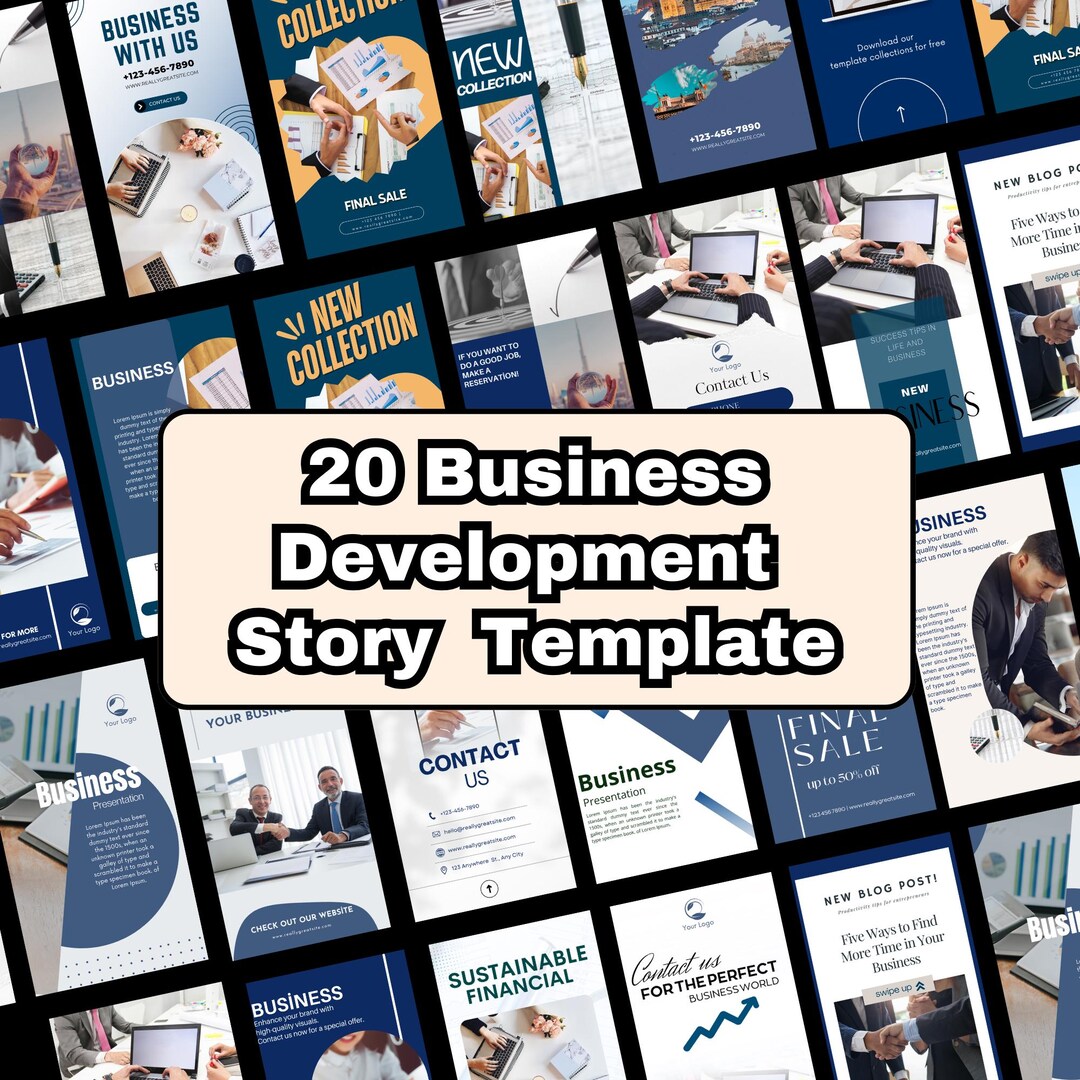 Business Development Instagram Canva Story Template, Corporate ...
