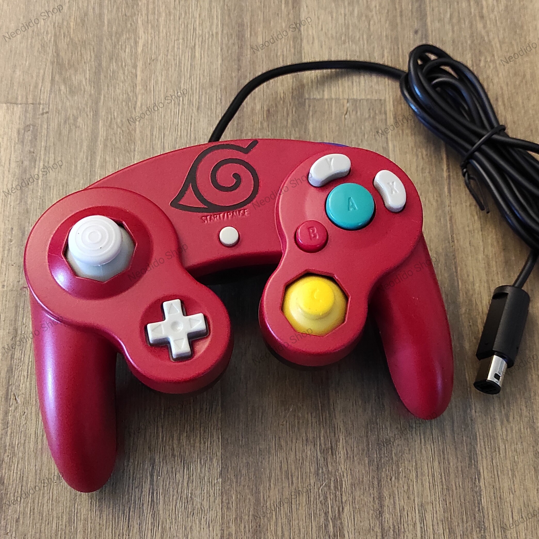 Controller Nintendo Gamecube Custom Naruto Konoha Uzumaki