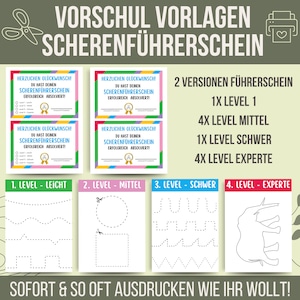 12 sjablonen schaar rijbewijs | Kleuterschool sjablonen | Kleuterschool sjablonen | flashcards kleuterschool | Werkbladen voor kleuters | PDF