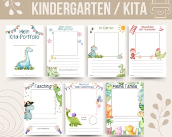 80 Dinosaur Portfolio Templates | Portfolio Templates for Nursery Schools | Portfolio Templates for Kindergartens | Portfolio Templates for Educators
