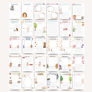 222 Kindergarten Portfolio Vorlagen Tiere | Krippe Portfolio Vorlagen | Kita Portfolio Vorlagen Erzieher | Vorschule Portfolio Kindergarten