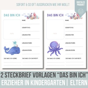 2 Vriendenboek Kleuterschool | Kleuterprofiel | Expressie Kita | Profiel Kerststal | Afdruk Educator Folder Profiel Zeedieren