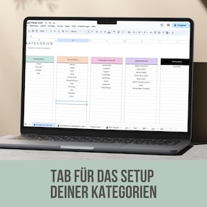 Monatlicher Budget Planer DEUTSCH | Finanz Tracker | Budgetplaner Vorlage | Haushaltsbuch digital | Umschlagmethode Vorlage | GOOGLE SHEETS