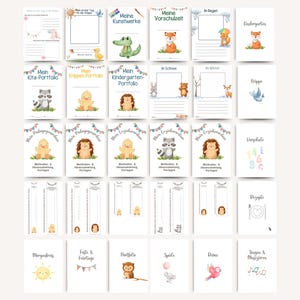 222 Kindergarten Portfolio Vorlagen Tiere | Krippe Portfolio Vorlagen | Kita Portfolio Vorlagen Erzieher | Vorschule Portfolio Kindergarten