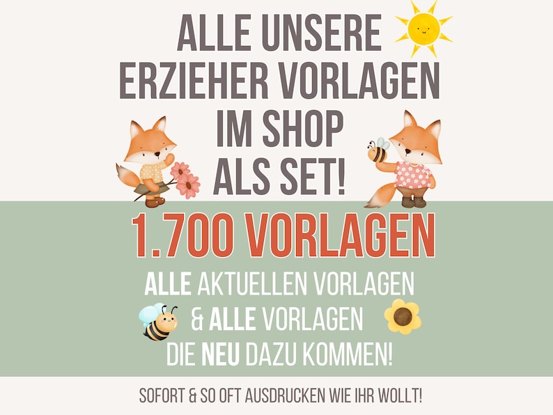 Kindergarten Vorlagen WACHSENDE DATENBANK | schon 1700+ Vorlagen enthalten | Kita Portfolio Kindergarten | Steckbriefe, Portfolio Ordner