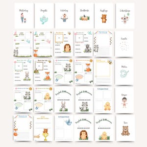 222 Kindergarten Portfolio Vorlagen Tiere | Krippe Portfolio Vorlagen | Kita Portfolio Vorlagen Erzieher | Vorschule Portfolio Kindergarten