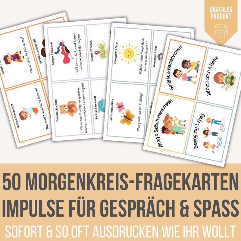 Morgenkreis karten kita - Etsy.de