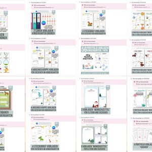 Kindergarten Vorlagen WACHSENDE DATENBANK | schon 1700+ Vorlagen enthalten | Kita Portfolio Kindergarten | Steckbriefe, Portfolio Ordner